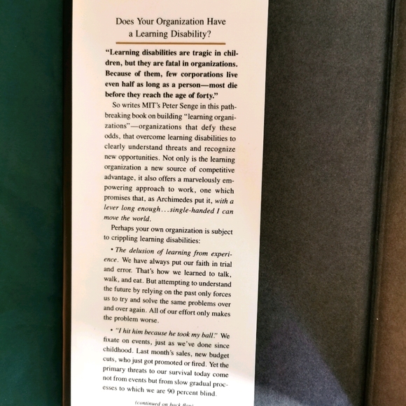 Book- The fifth discipline - Picture 4 of 7